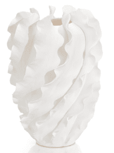 FLIRREN VASE, LARGE WHITE - Luxury Furniture Mercato Interiors